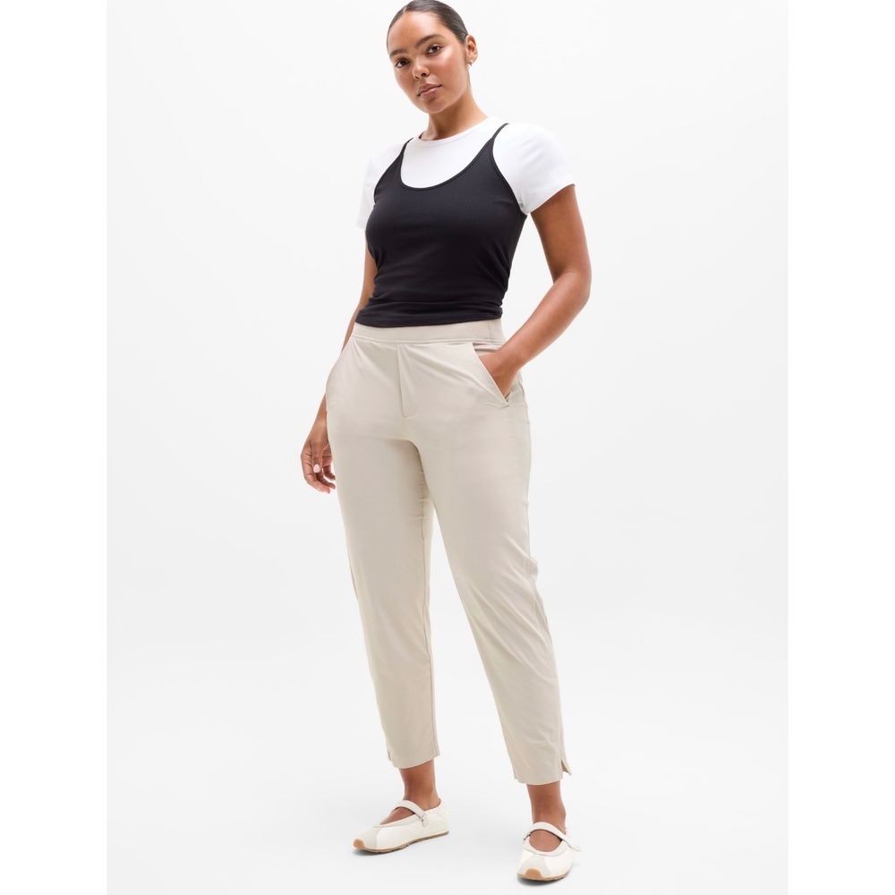 Athleta Brooklyn Mid Rise Ankle Pant in Abalone